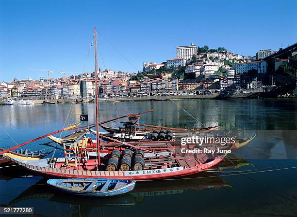 old wine boat - portugal - madeira wine stock pictures, royalty-free photos & images