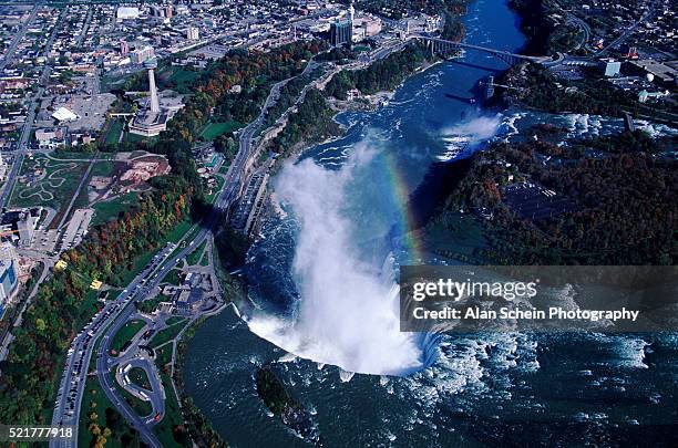 horseshoe falls - horseshoe falls niagara falls fotografías e imágenes de stock