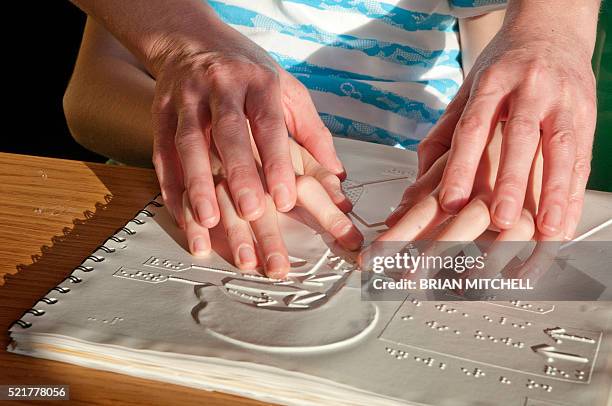 children at school - blindness stock pictures, royalty-free photos & images