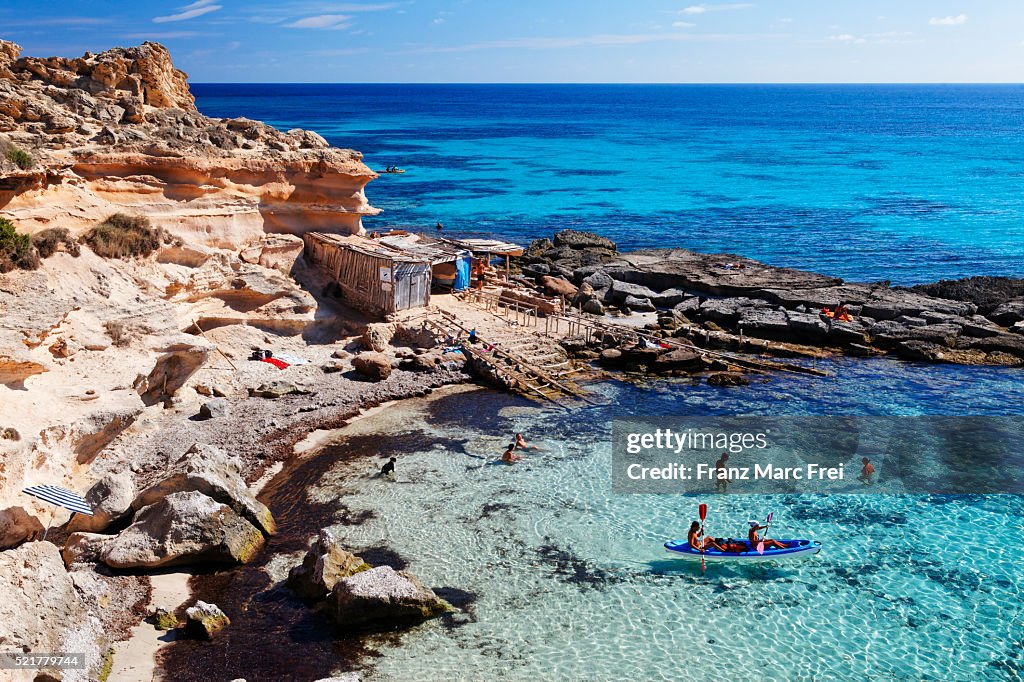 Bay Calo des Mort, Formentera, Balearic Islands, Spain