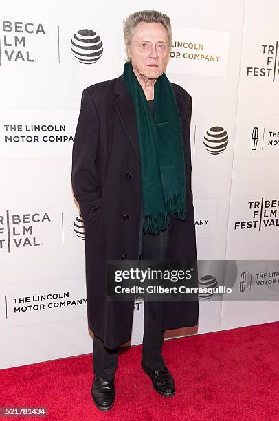 Actor Christopher Walken attends "The Family Fang" Premiere during 2016 Tribeca Film Festival at John Zuccotti Theater at BMCC Tribeca Performing...