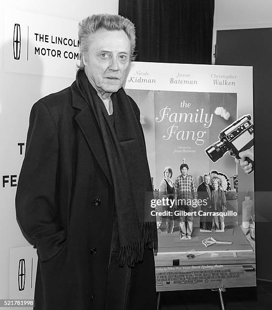 Actor Christopher Walken attends "The Family Fang" Premiere during 2016 Tribeca Film Festival at John Zuccotti Theater at BMCC Tribeca Performing...