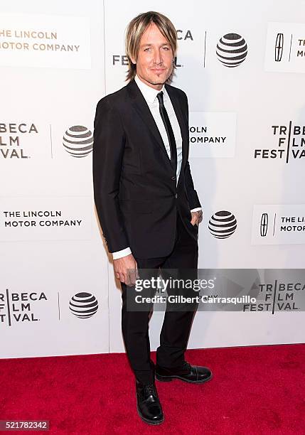 Singer/ songwriter Keith Urban attends "The Family Fang" Premiere during 2016 Tribeca Film Festival at John Zuccotti Theater at BMCC Tribeca...