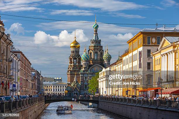 the church of the spilled blood. - st petersburg russia bildbanksfoton och bilder