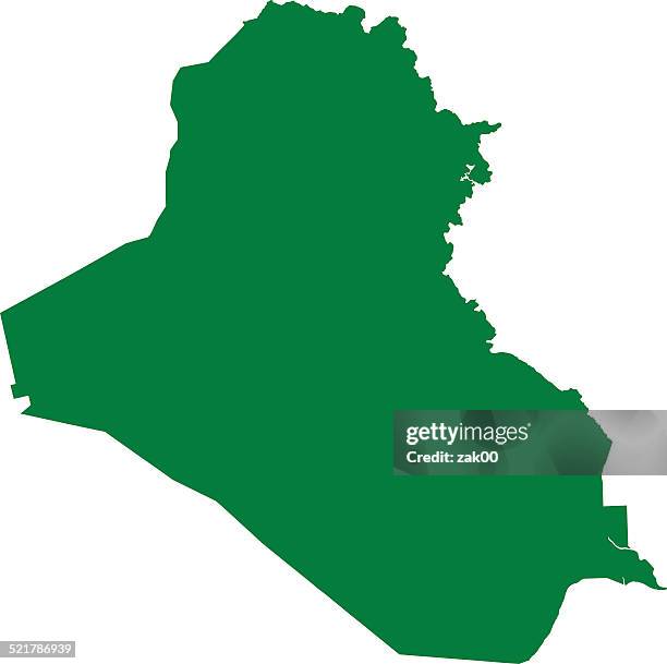 stockillustraties, clipart, cartoons en iconen met iraq map middle east - persian gulf countries