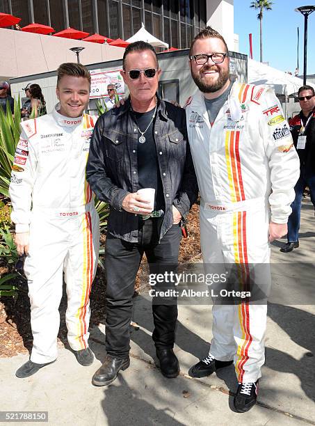 Actor Brett Davern, grand marshall/actor Robert Patrick and TV personality Rutledge Wood at the 42nd Toyota Pro/Celebrity Race - Race Day to Benefit...