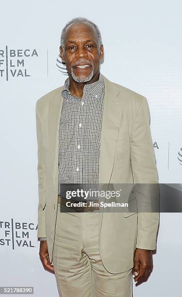 Actor Danny Glover attends the 2016 Tribeca Film Festival "Shadow World" premiere at Regal Battery Park 11 on April 16, 2016 in New York City.