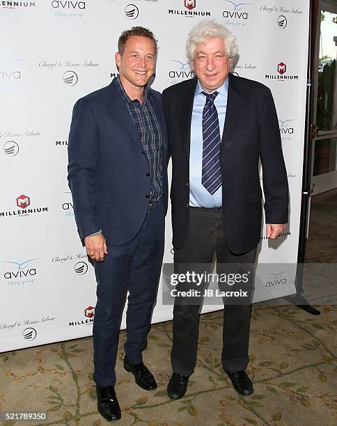 Cole Hauser and Avi Lerner attend A Gala to honor Avi Lerner and Millennium Films at The Beverly Hills Hotel on April 16, 2016 in Beverly Hills,...