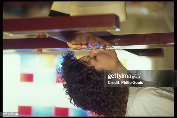 veneration of the cross in st. martin of tours church - st-martin-of-tours-catholic-church stock pictures, royalty-free photos & images
