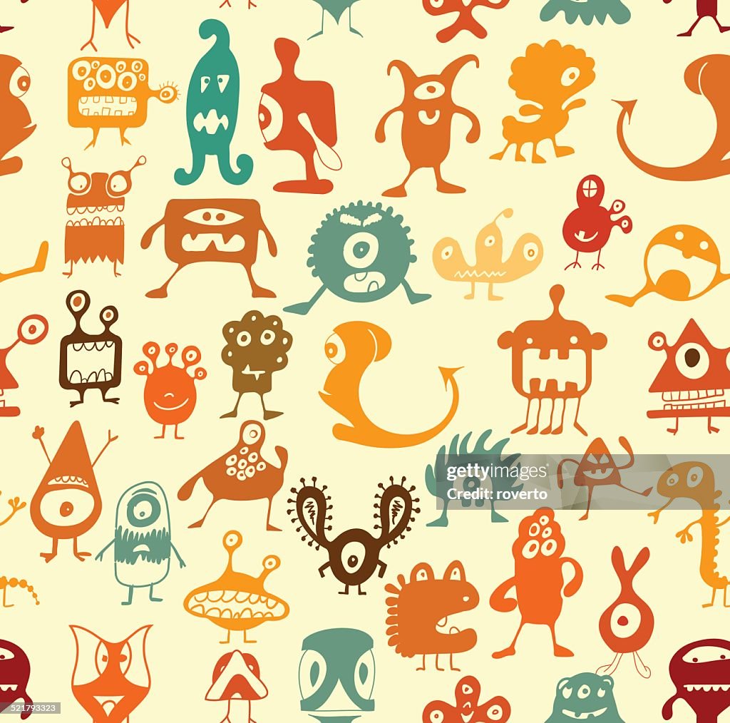 Monsters pattern