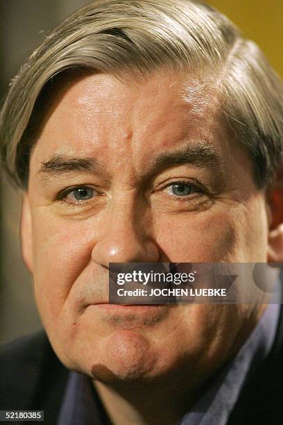 British screenwriter Patrick McGrath gives a press conference 11 February 2005 during the International Berlin Film Festival Berlinale where he...