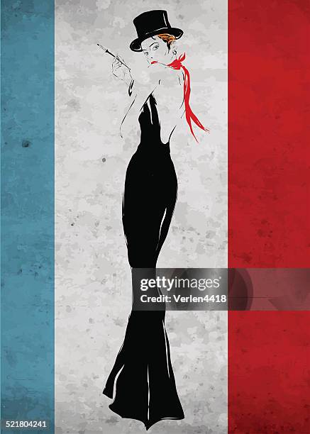 Poster The girl in a black evening dress, Verlen4418 | Wall Art | 3+1 FREE  | Abposters.com
