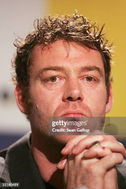 Actor Marton Csokas attends the "Asylum" Press Conference during the 55th annual Berlinale International Film Festival on February 11, 2004 in...