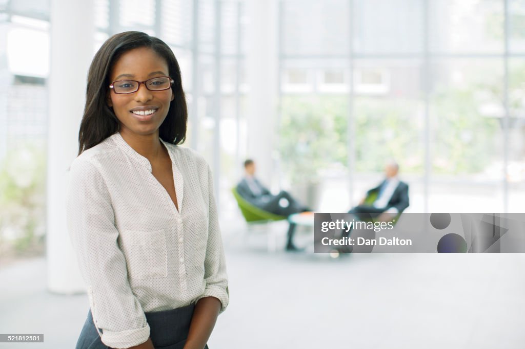 Businesswoman in office building