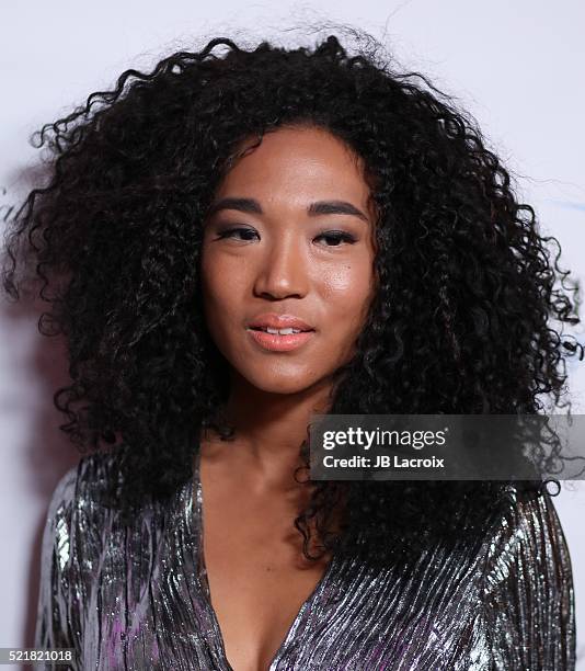 Singer Judith Hill attends A Gala to honor Avi Lerner and Millennium Films at The Beverly Hills Hotel on April 16, 2016 in Beverly Hills, California.