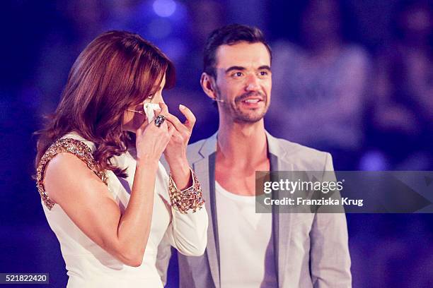 Andrea Berg and Florian Silbereisen during the 'Das grosse Schlagerfest - Die ueberraschende Show der Besten mit Florian Silbereisen' on April 16,...