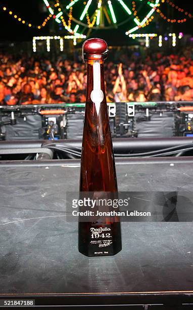 General view of the atmosphere at the the Levi's Brand and RE/DONE Levi's presents NEON CARNIVAL with Tequila Don Julio on April 16, 2016 in Thermal,...