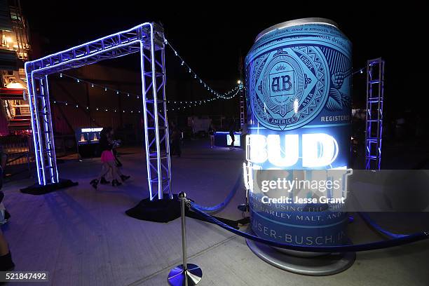 General view of the atmosphere at the Levi's Brand and RE/DONE Levi's presents NEON CARNIVAL with Tequila Don Julio on April 16, 2016 in Thermal,...