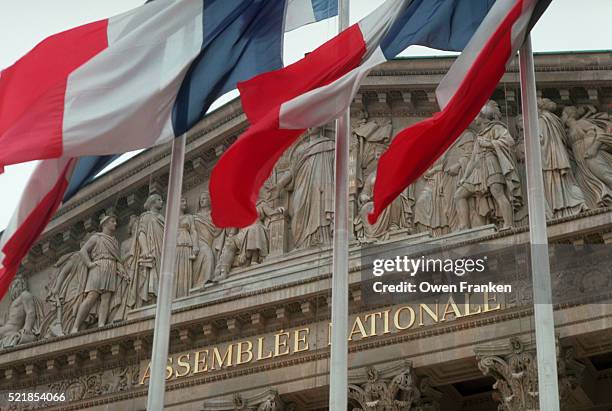 assemblee nationale building in paris - frans stockfoto's en -beelden