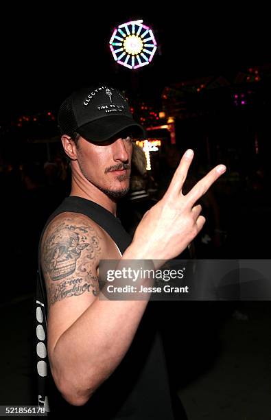 Actor Eric Balfour attends the Levi's Brand and RE/DONE Levi's presents NEON CARNIVAL with Tequila Don Julio on April 16, 2016 in Thermal, California.