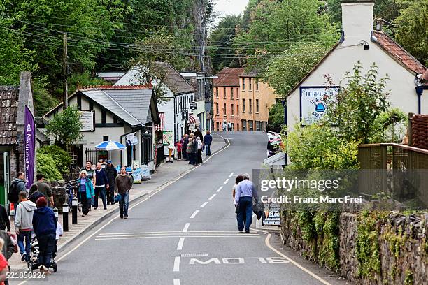 village cheddar in cheddar gorge, somerset avon - cheddar village stock pictures, royalty-free photos & images