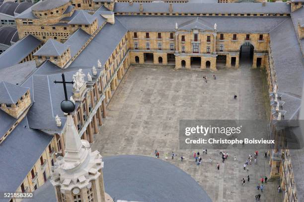 spain, asturias, gijon, laboral university - gijon fotografías e imágenes de stock