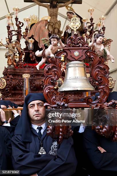 semana santa fiesta easter malaga andalucia spain - semana stock pictures, royalty-free photos & images