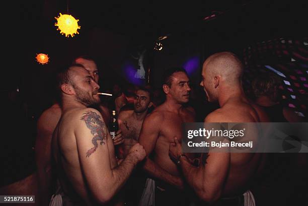 dancing at a nightclub - archival gay stock pictures, royalty-free photos & images