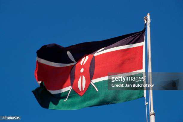flag of the republic of kenya - kenya flag stock pictures, royalty-free photos & images