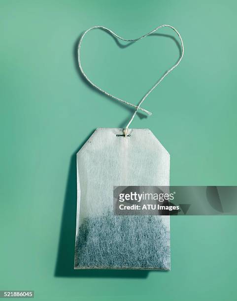 teabag heart - ティーバッグ ストックフォトと画像