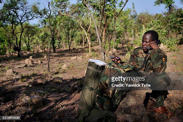 ugandan soldiers hunt lra rebels - joseph kony fotografías e imágenes de stock