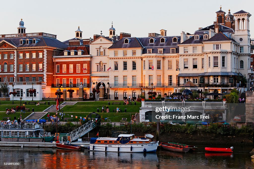 Waterfront in Richmond upon Thames, Surrey, England