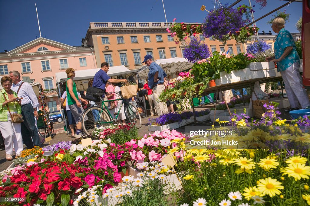 Flowers in Market Square