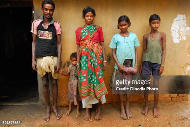 ho tribes family, chakradharpur, jharkhand, india - chakradharpur stock pictures, royalty-free photos & images