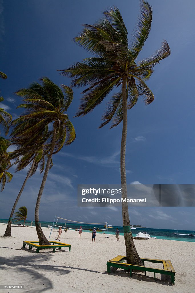 Beach volley in San Andrés