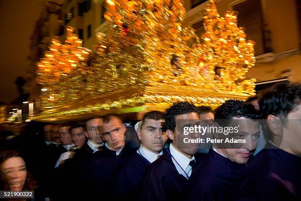 semana santa fiesta easter malaga andalucia spain - semana stock pictures, royalty-free photos & images