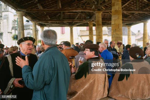 festival of the chataigne and cepe - chataigne stock pictures, royalty-free photos & images