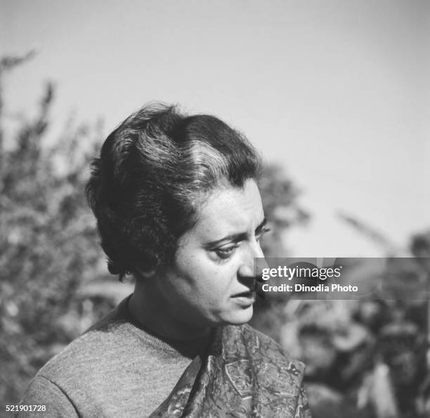 ex prime minister mrs. indira gandhi in 1960, new delhi, india - india prime minister stock pictures, royalty-free photos & images