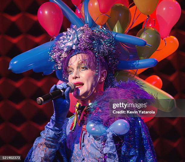 Taylor Mac performing at Joe's Pub at the Public, February 25, 2013. Costume by Machine Dazzle