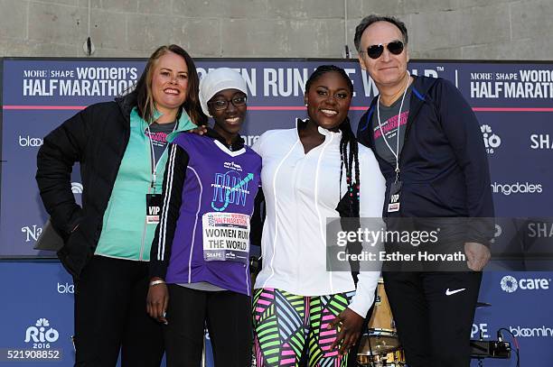 Elizabeth Goodman, mentee Maty Sambe, Actress Danielle Brooks and C.E.O. Of New York Road RunnersÊMichael Capiraso attend 13th Annual MORE/SHAPE...