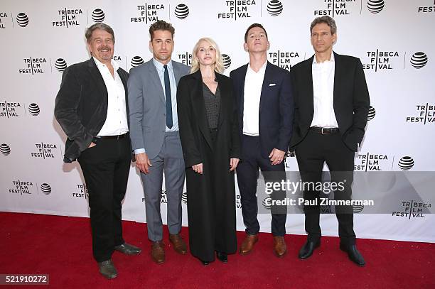 Director, poducer John Wells, Actor Scott Speedman, Actor Ellen Barkin, Actor Shawn Hatosy and Producer, writer Jonathan Lisco at Series Premiere of...