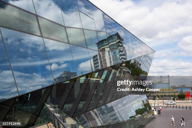 the crystal building - siemens stock pictures, royalty-free photos & images