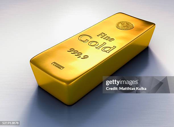 gold bar - goldbarren stock-fotos und bilder