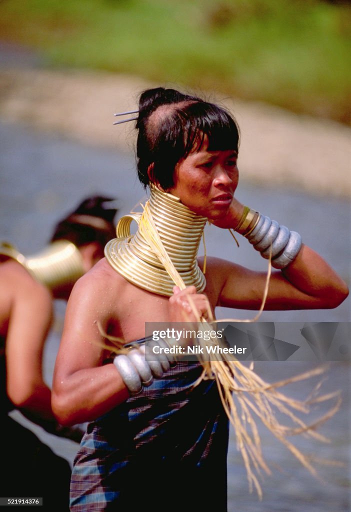 Adding Neck Rings Karen Women Wearing Neck Rings News Photo - Getty Images