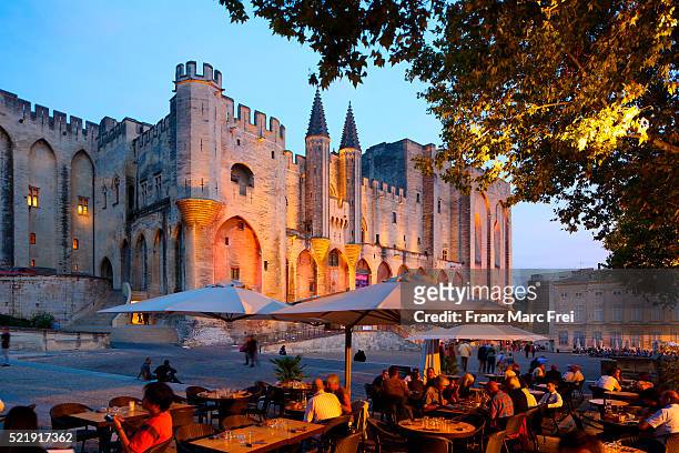 palais des papes, avignon, vaucluse, provence - apostolic palace stock pictures, royalty-free photos & images