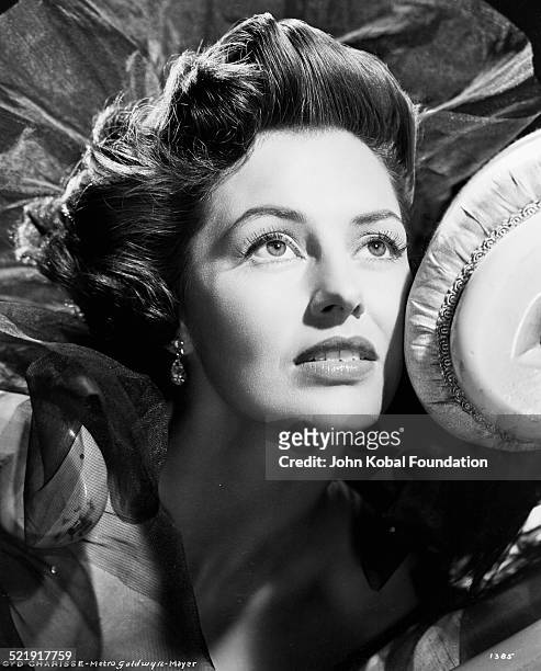 Headshot of actress Cyd Charisse , for MGM Studios, August 14th 1952.