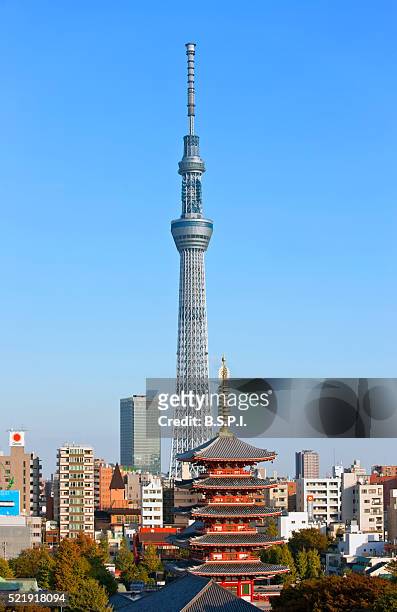 color images of tokyo, japan - tokyo skytree - fotografias e filmes do acervo