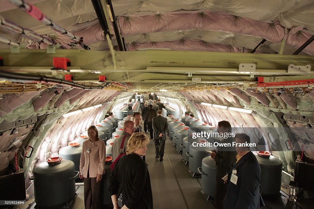 Interior of Airbus A380 at Paris Air Show
