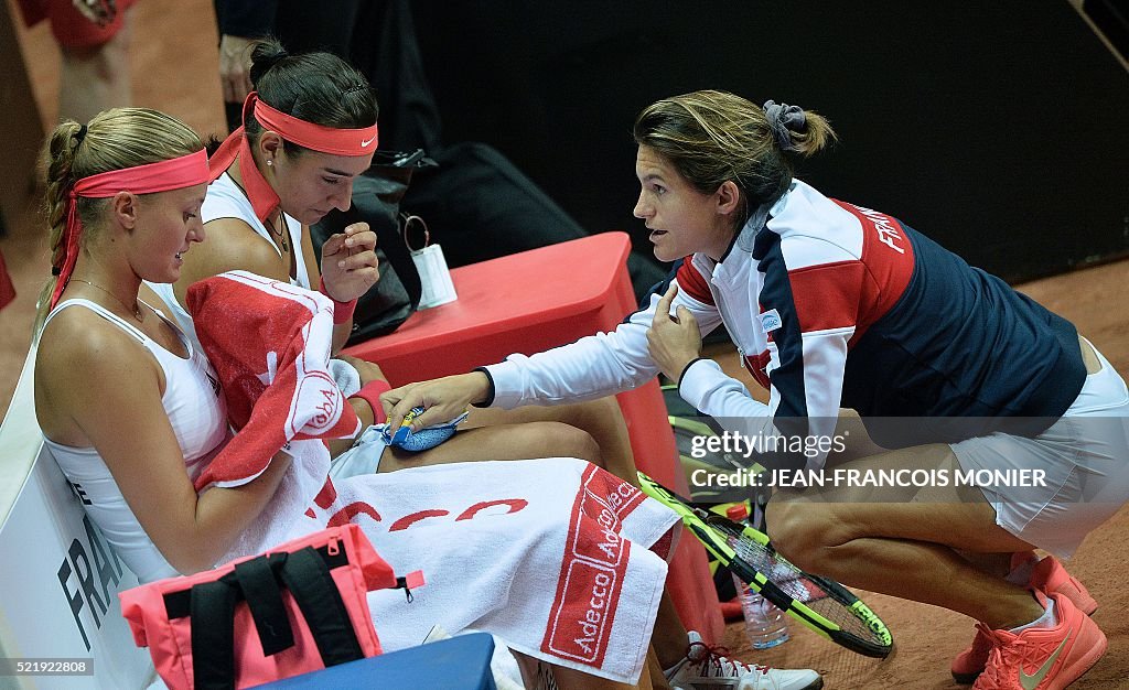 TENNIS-FEDCUP-FRA-NED