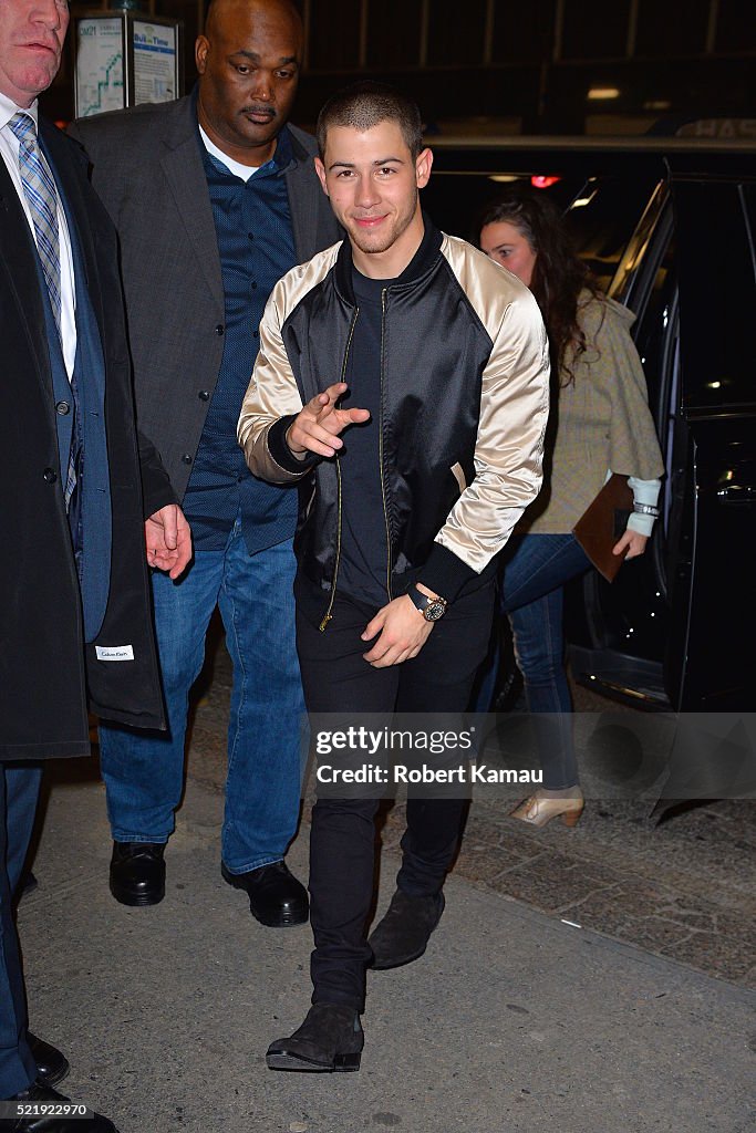 Celebrity Sightings in New York City - April 16, 2016